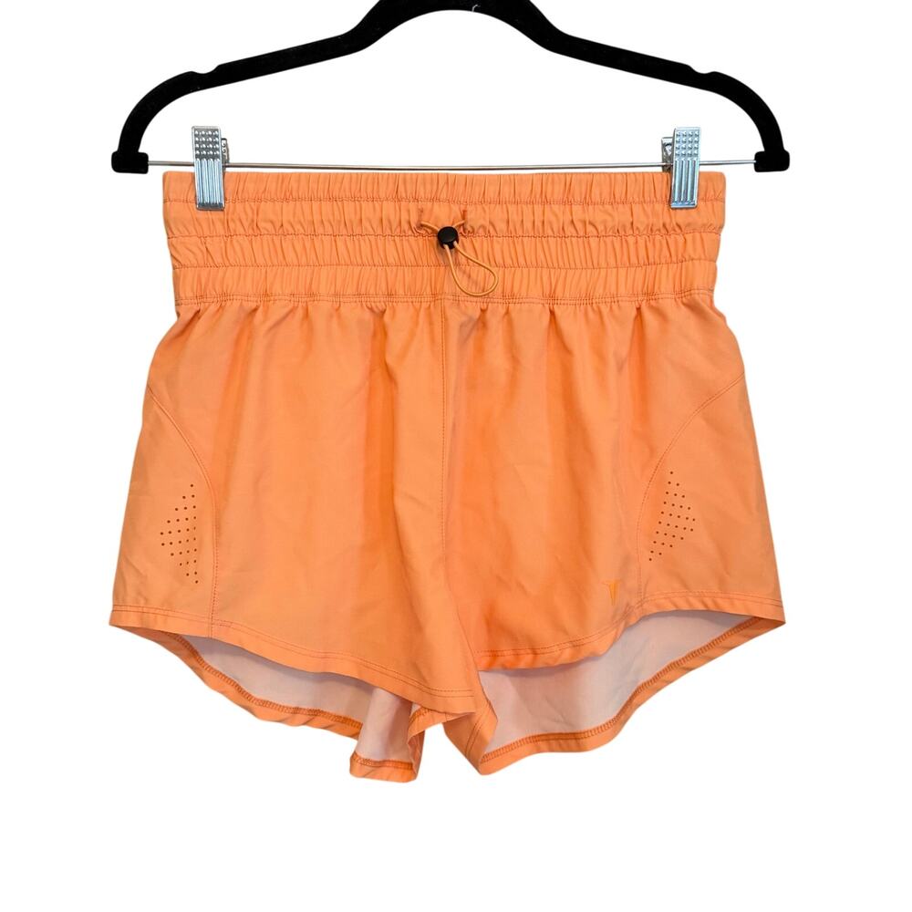 Titin High Waist Running Shorts Small Orange Athletic Workout Run Gym Activewear